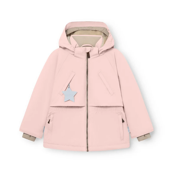 MATALGEANA fleece lined winter jacket. GRS Adobe rose