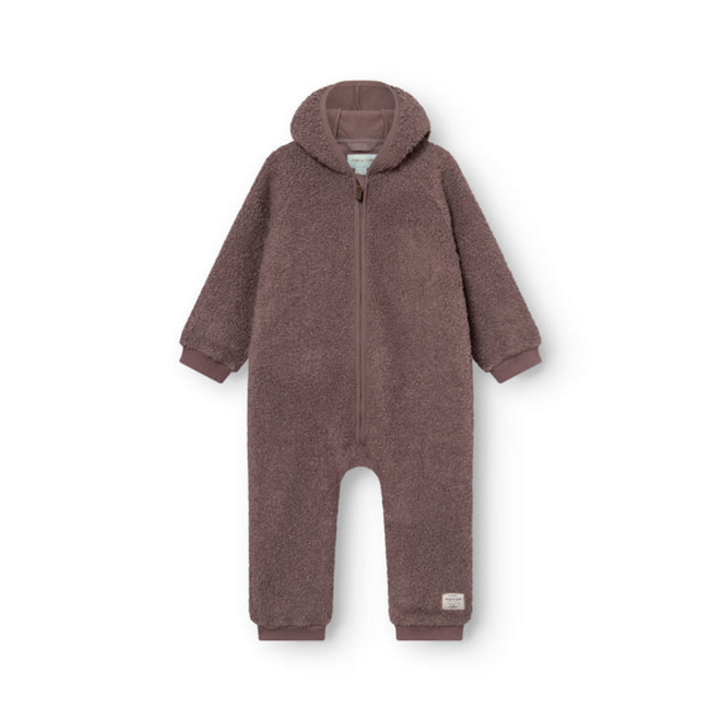 MATADEL teddyfleece jumpsuit Peppercorn plum