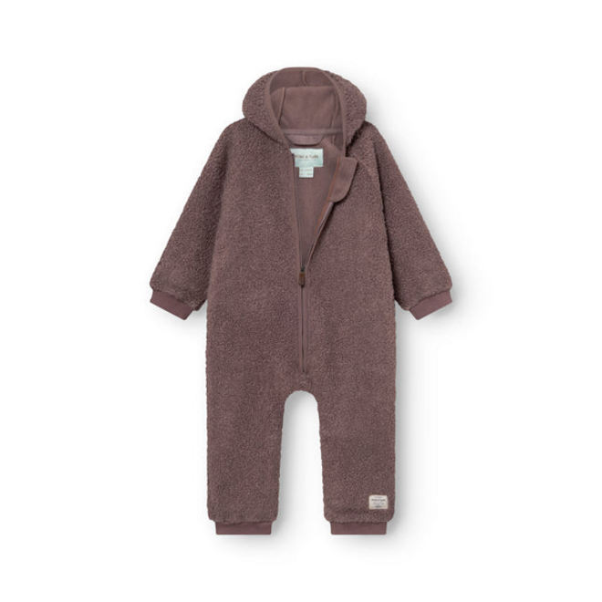 MATADEL teddyfleece jumpsuit Peppercorn plum