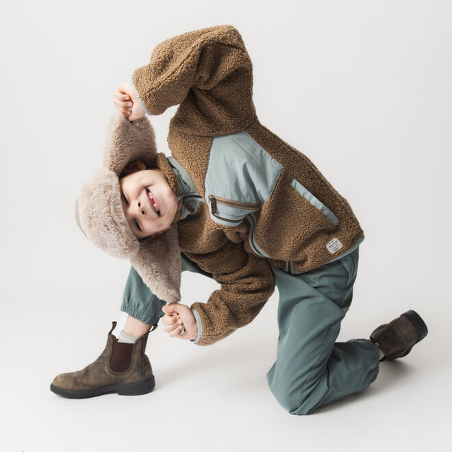 MATCRISTER teddy lined winter hood Slate gray