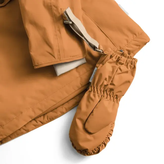 MATCESAR fleece lined mittens Brown sugar