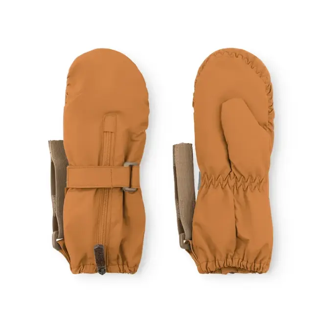 MATCESAR fleece lined mittens Brown sugar