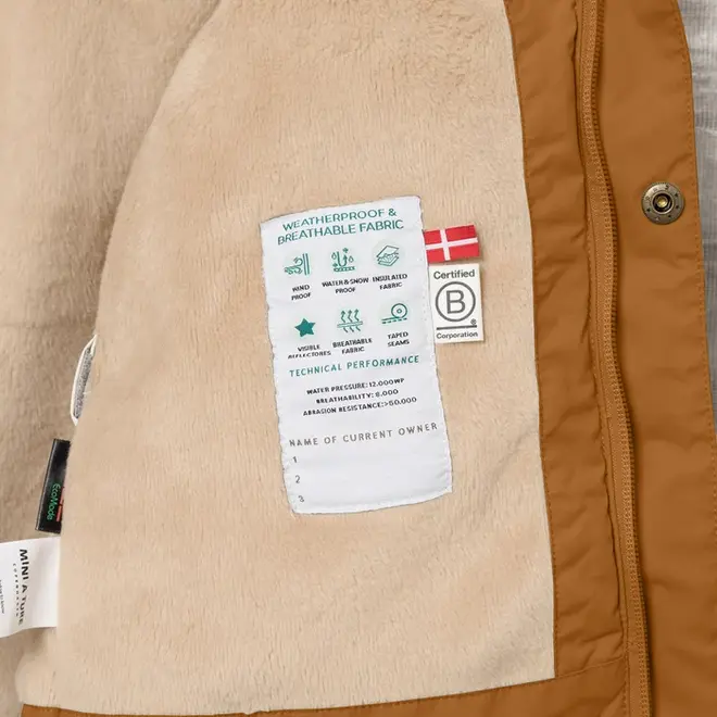 MATWALLY fleece lined winter jacket Brown sugar
