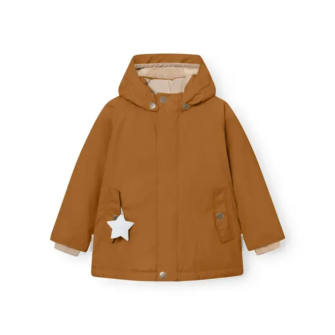 MATWALLY fleece lined winter jacket Brown sugar