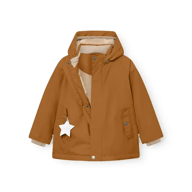 MATWALLY fleece lined winter jacket Brown sugar