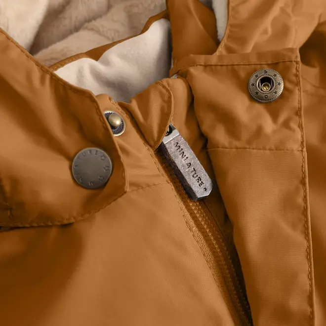 MATWALLY fleece lined winter jacket Brown sugar