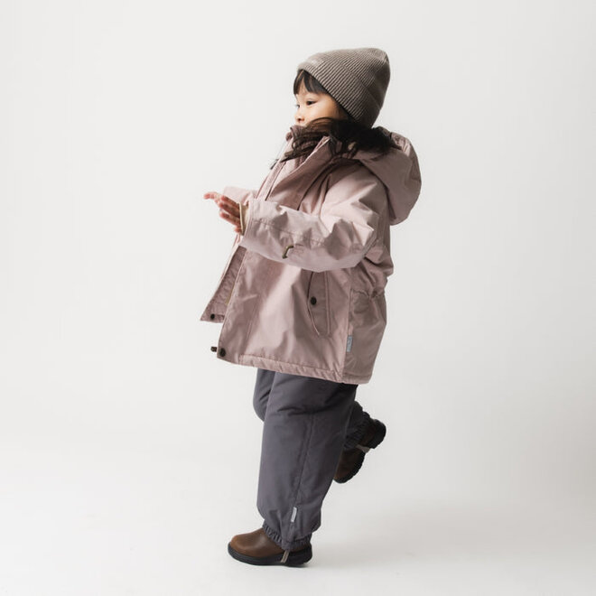 MATWALLY fleece lined winter jacket Adobe rose