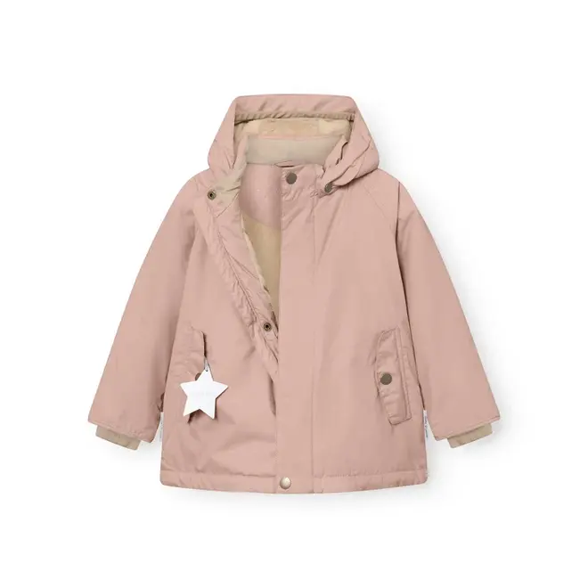 MATWALLY fleece lined winter jacket Adobe rose
