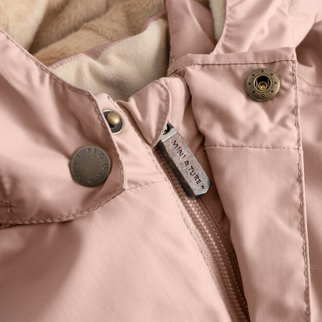 MATWALLY fleece lined winter jacket Adobe rose