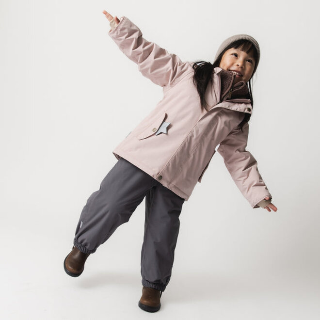 MATWALLY fleece lined winter jacket Adobe rose