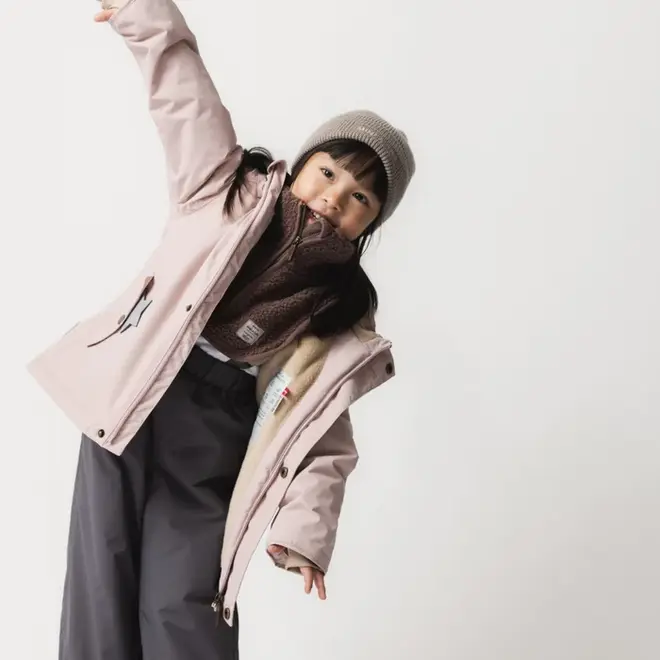 MATWALLY fleece lined winter jacket Adobe rose