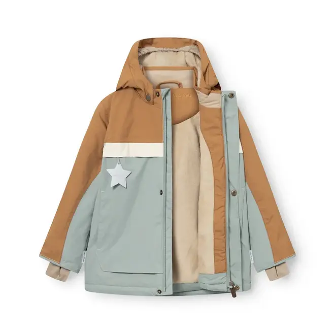 MATWALDO fleece lined winter jacket Slate gray - Brow