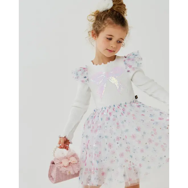 Petite Hailey Raina Flower Tutu White