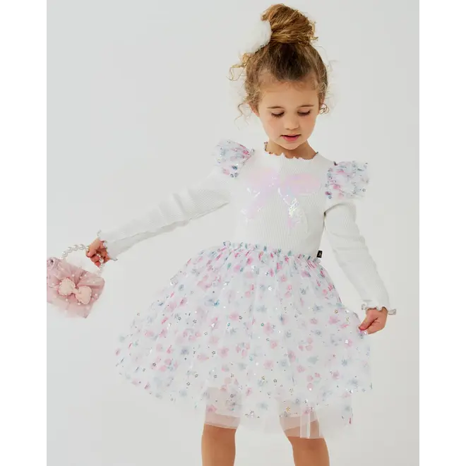 Petite Hailey Raina Flower Tutu White