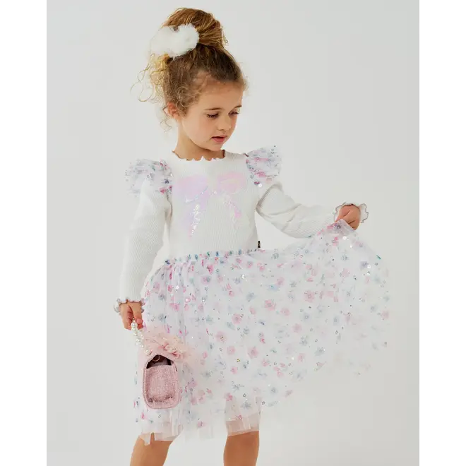 Petite Hailey Raina Flower Tutu White