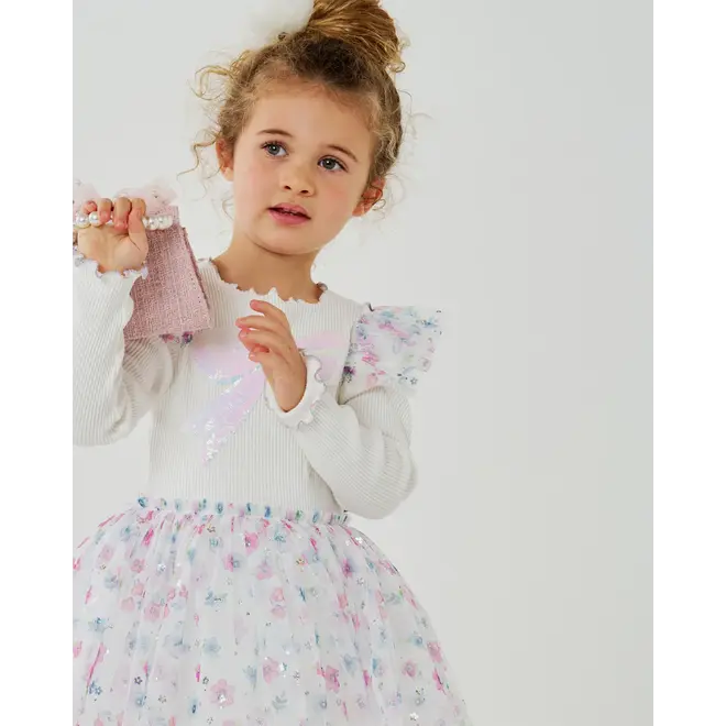 Petite Hailey Raina Flower Tutu White