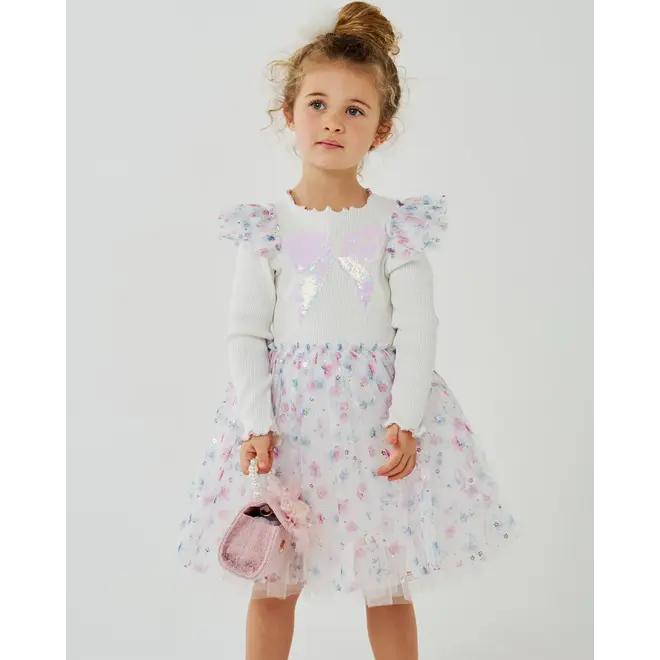 Petite Hailey Raina Flower Tutu White