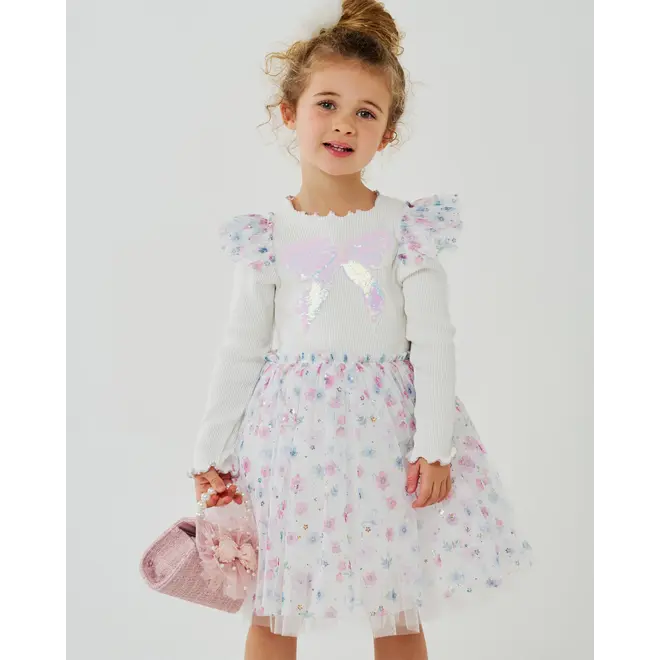 Petite Hailey Raina Flower Tutu White