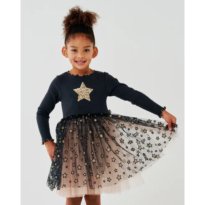 Petite Hailey Kiera Star Tutu Navy