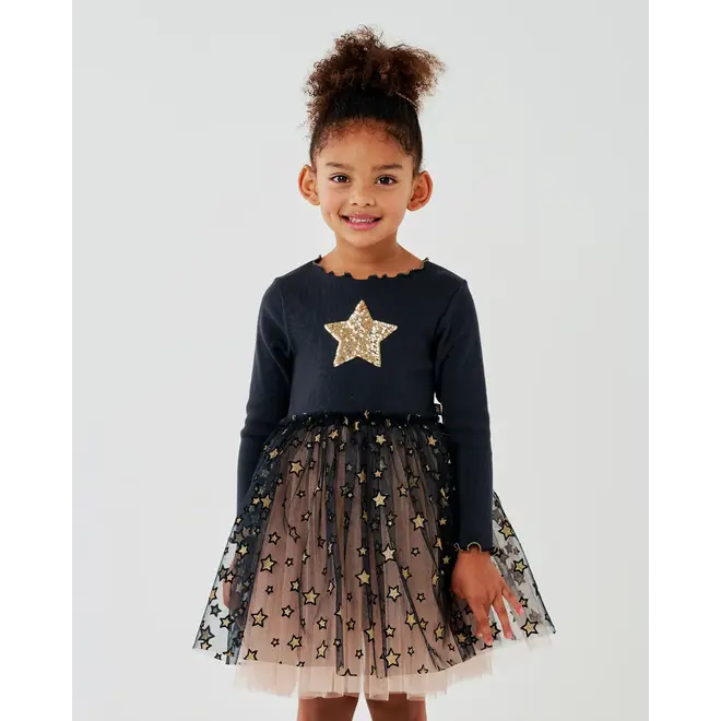 Petite Hailey Kiera Star Tutu Navy