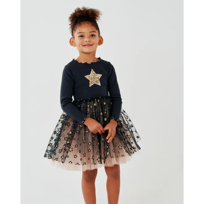 Petite Hailey Kiera Star Tutu Navy