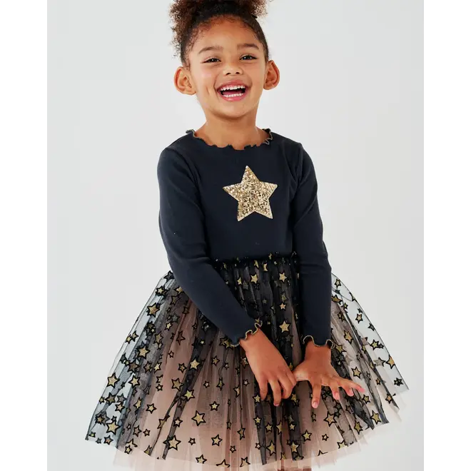 Petite Hailey Kiera Star Tutu Navy