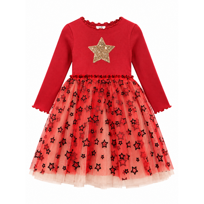 Petite Hailey Kiera Star Tutu Red