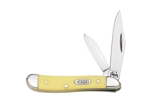 Case & Sons Cutlery Co. Case Cutlery Peanut Yellow Delrin Handle, Carbon Steel