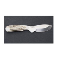 Silver Stag  Whitetail Caper Antler Slab Handle, D2 Steel