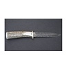 Silver Stag Silver Stag Damascus Dagger- Elk Stick Handle