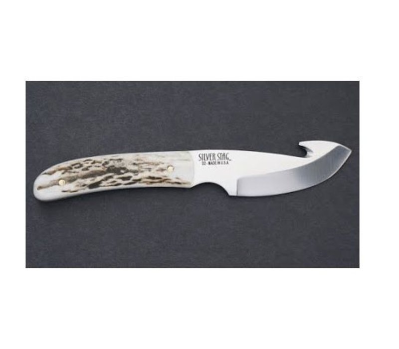 SilverStag, Gut Slab, Antler Handle, D2 Steel