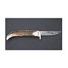 Silver Stag Silver Stag Gamer, Antler Point Handle, Damascus Steel