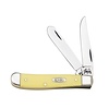 Case & Sons Cutlery Co. Case Cutlery Mini Trapper- Yellow Synthetic Handle, CV Carbon Steel