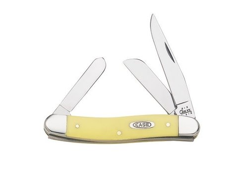 Case & Sons Cutlery Co. Case Cutlery Medium Stockman Yellow Delrin, Carbon Steel