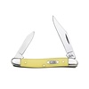 Case & Sons Cutlery Co. Case Pen Knife with Yellow Delrin Handle and Carbon Steel