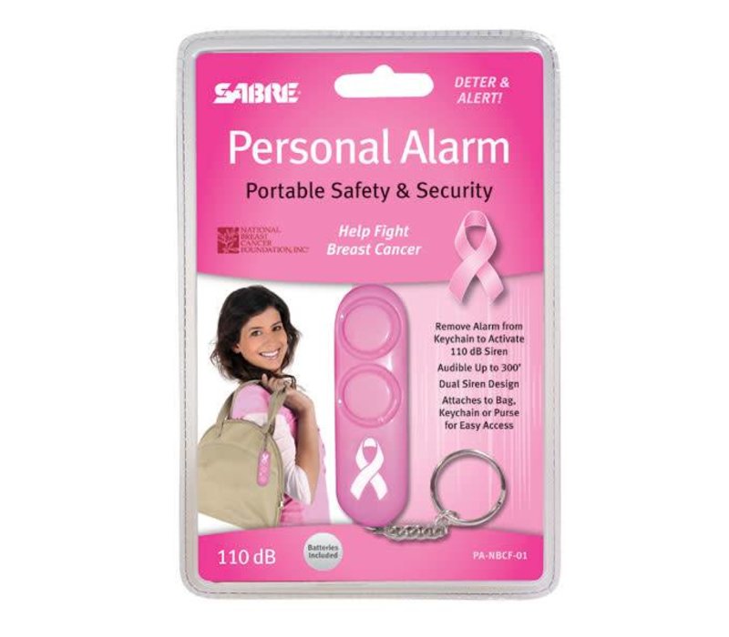 PA-NBCF-01--Security Equipment, Personal Alarm, National Breast Cancer Fondation (Pink)