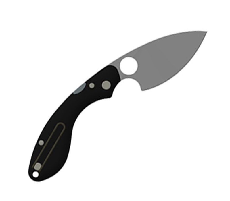 (Discontinued) C207GP--Spyderco, Ouroborus w/ Black G-10 Handle and VG-10 Stainless Blade