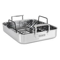 Viking 3-Ply 18/8 Stainless Roasting Pan with Non-Stick Rack