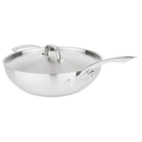 Viking, Pro 5 Ply 12" Covered Chef's Pan, 5.2 Qt., 4.9L., Satin Finish #40061-0712-STN