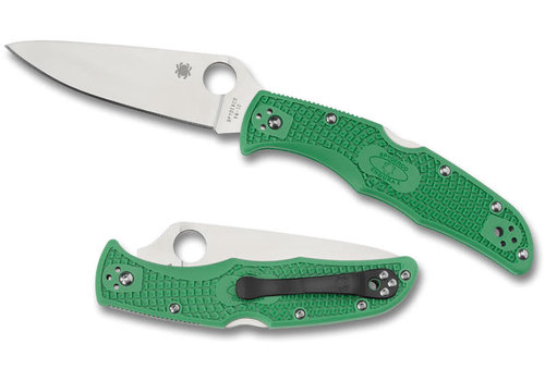 Spyderco Knives C10FPGR--Spyderco, Endura 4 w/ Green FRN Handle and VG-10 Stainless Blade