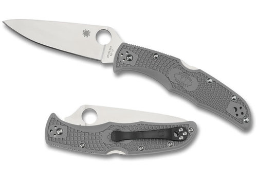 Spyderco Knives C10FPGY--Spyderco, Endura 4 w/ Gray FRN Handle and VG-10 Stainless Blade