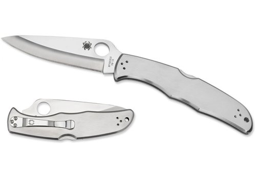 Spyderco Knives Spyderco, Endura 4, Stainless Handle, Plain Edge VG10