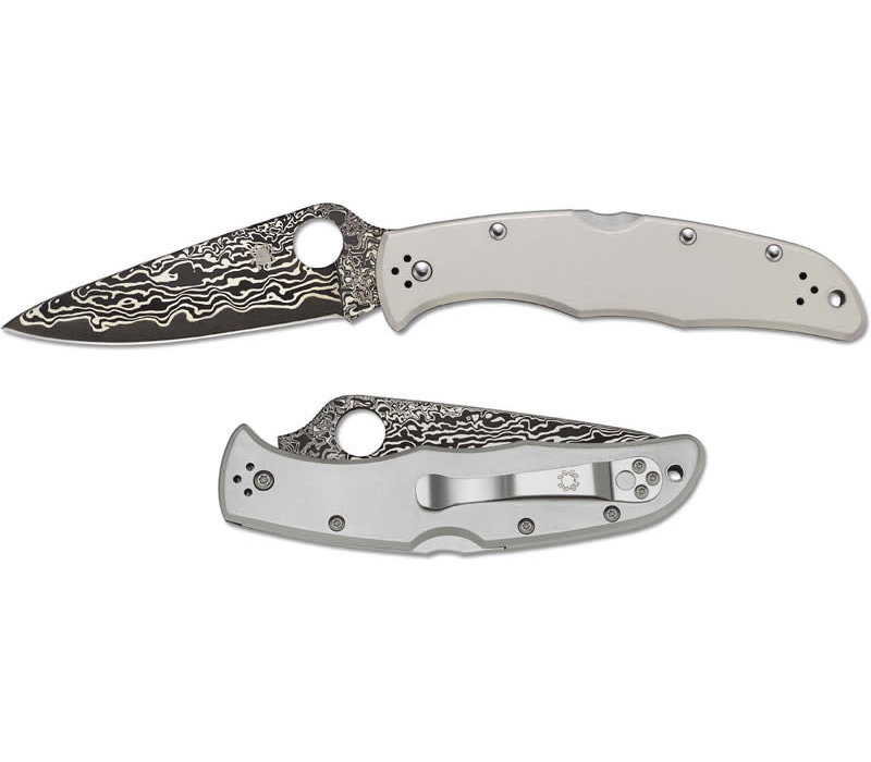 Spyderco Endura 4 Titanium Damascus
