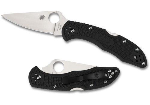 Spyderco Knives C11FPBK--Spyderco, Delica 4 w/ Black FRN Handle and VG-10 Stainless Blade