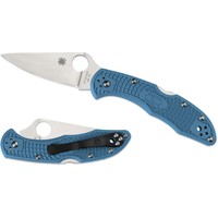 Spyderco, Delica 4 FRN Lightweight Blue Flat Ground