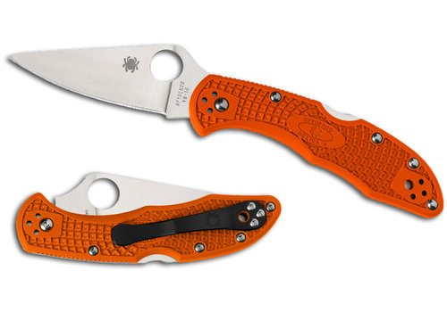 Spyderco Knives Spyderco Delica 4 Lightweight Orange FRN, VG10