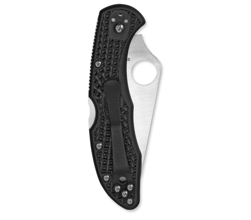 C11PBK--Spyderco Delica 4 w/ Black FRN Handle and VG-10 Stainless Blade