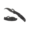 Spyderco Knives Spyderco, Matriarch 2 Black FRN, Black VG-10 Emerson Wave Serrated