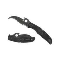 Spyderco, Matriarch 2 Black FRN, Black VG-10 Emerson Wave Serrated
