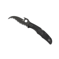 Spyderco, Matriarch 2 Black FRN, Black VG-10 Emerson Wave Serrated